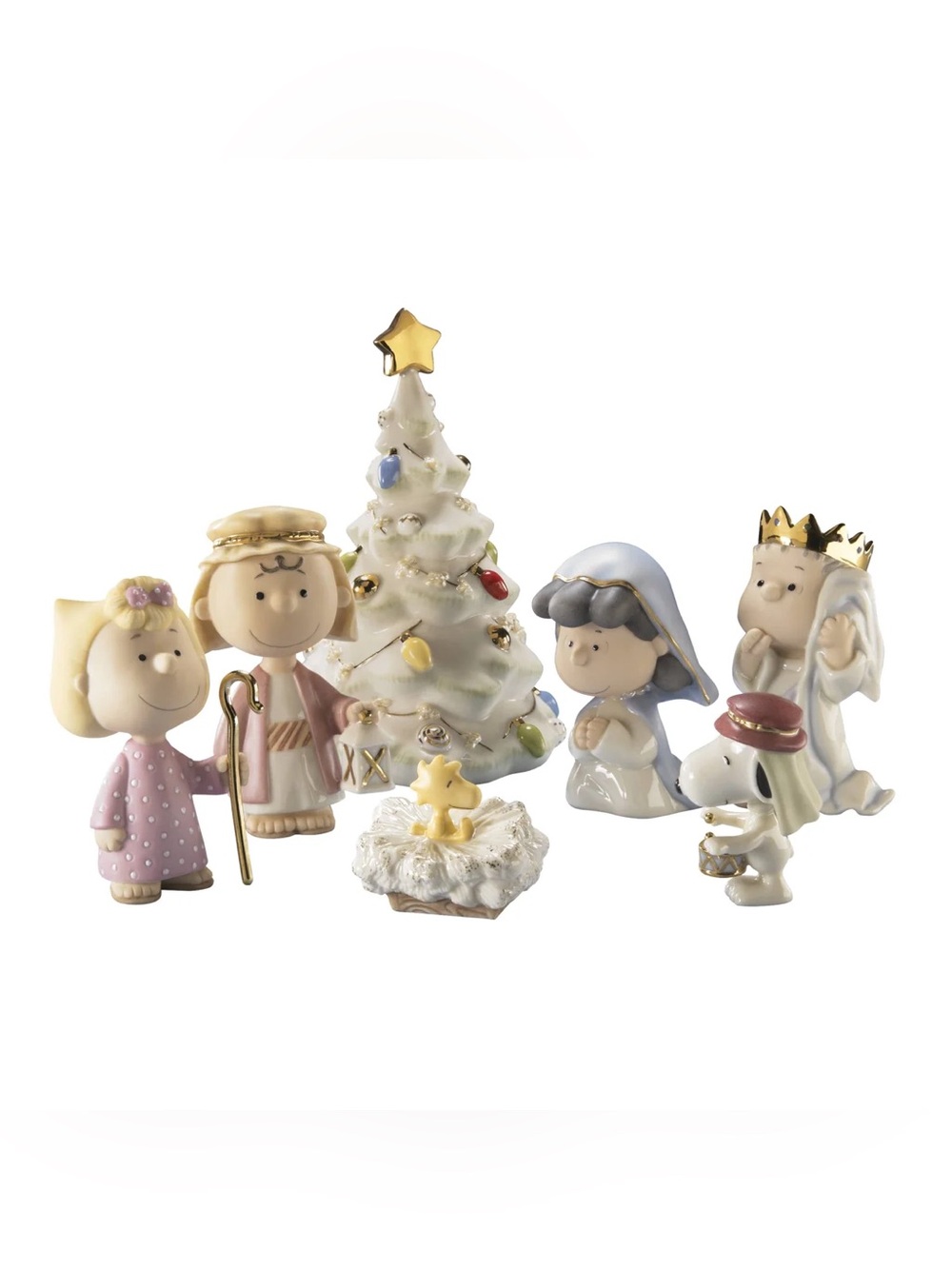 AUTHENTIC LENOX PEANUTS CHRISTMAS PAGEANT FIGURINES
